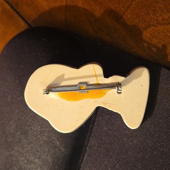 Vintage Art Deco Bakelite Woman's Face Brooch - Picture 3 of 5